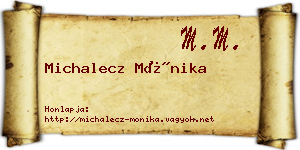 Michalecz Mónika névjegykártya