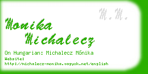 monika michalecz business card