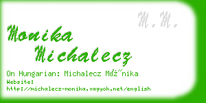 monika michalecz business card